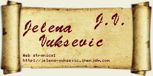 Jelena Vukšević vizit kartica